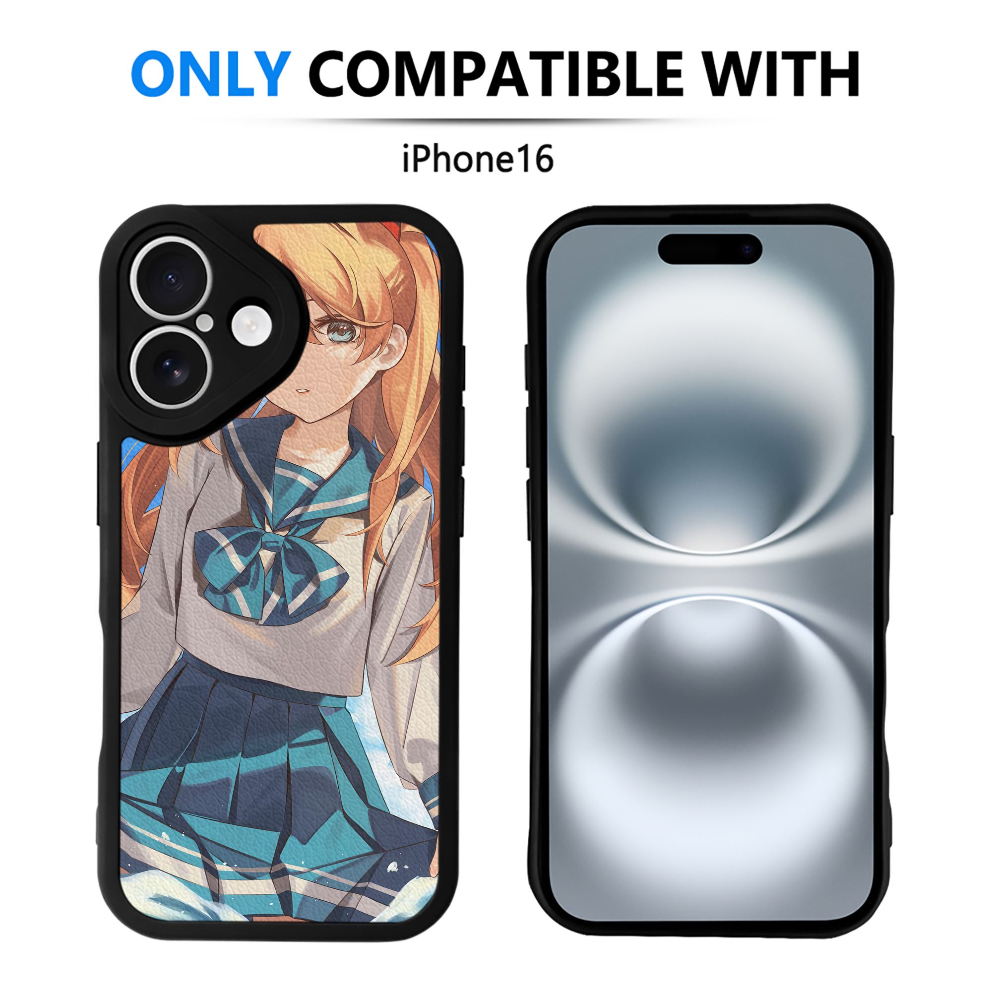 （画像用） EVA 新世紀エヴァンゲリオン 【iPhone 16シリーズ対応】シリコンスマホケース（レザー調） 材質：シリコン